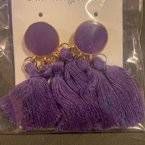 Purple earrings